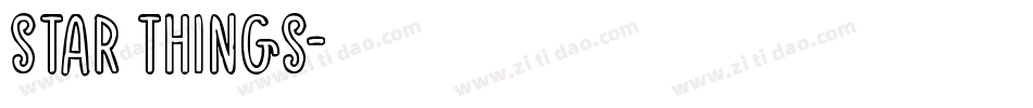 Star Things字体转换